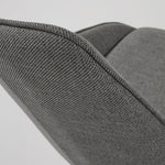 JENNA Dark grey swivel chair