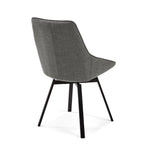 JENNA Dark grey swivel chair