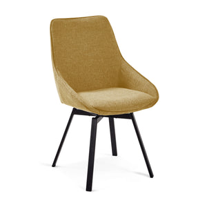 JENNA Mustard swivel chair