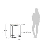 REWENA Bijeli konzolni stol, 45 x 30 cm