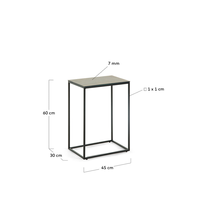 REWENA Smeđi konzolni stol, 45 x 30 cm