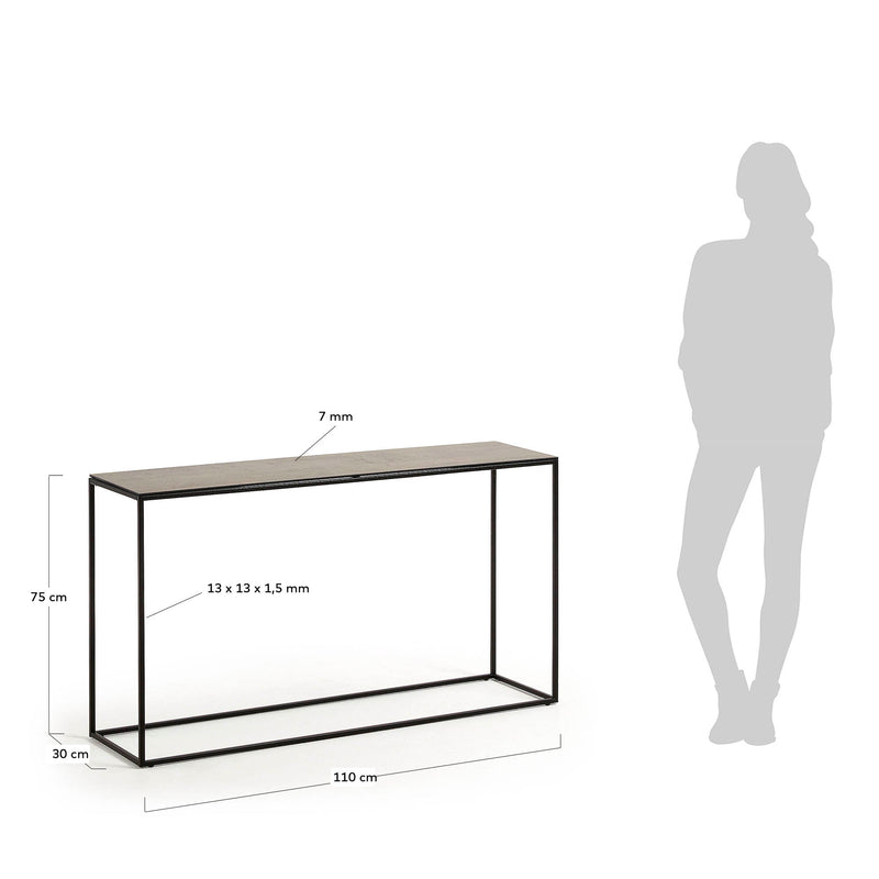 REWENA Brown console table, 110 x 75 cm