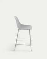 QUINBY Outdoor stool in white, height 65 cm
