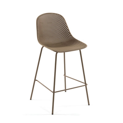 QUINBY Stool in beige, height 75 cm