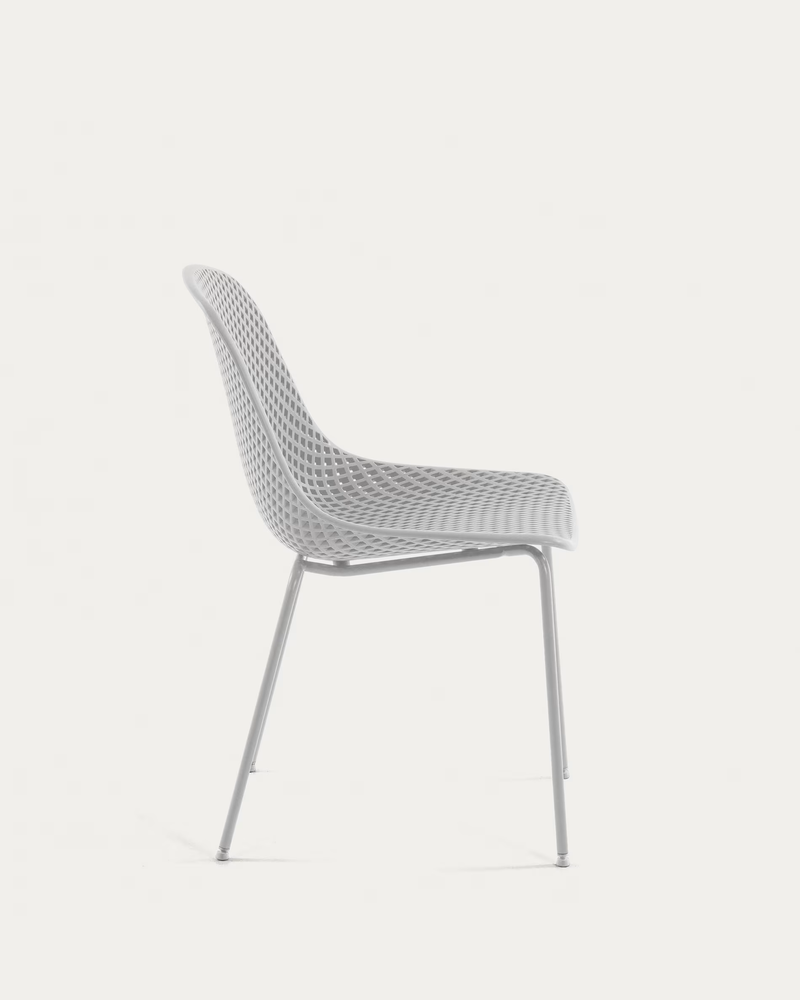 QUINBY Outdoor dining chair in white