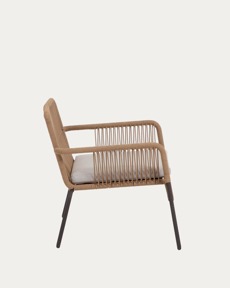 SAMANTA Fotelja koja se može složiti u bež cord-u