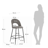 MAHALIA Stool, height 63 cm