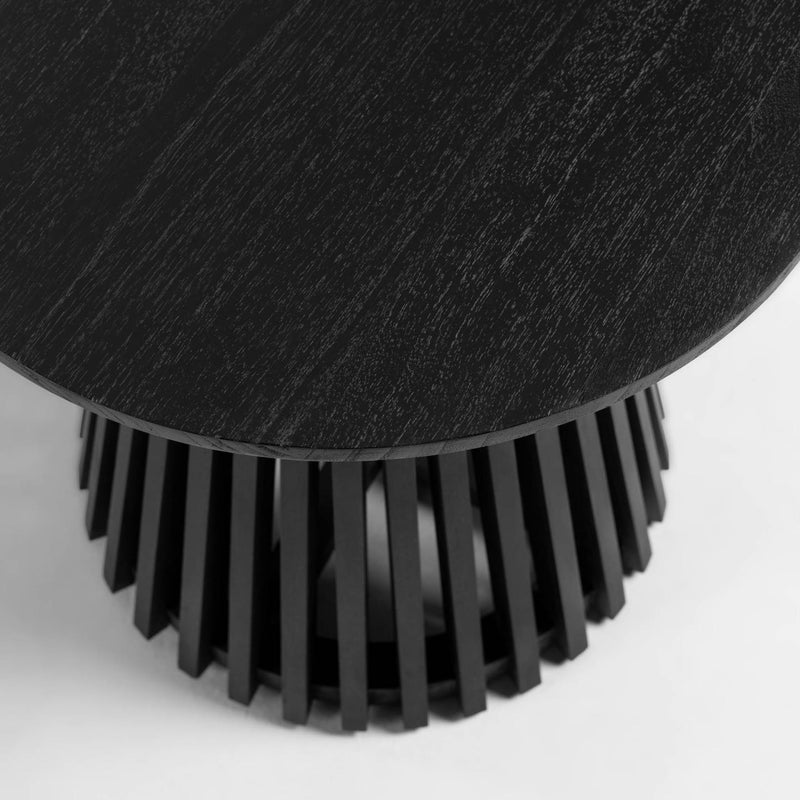 JEANETTE Ø 50 cm black side table