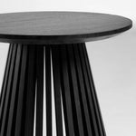 JEANETTE Ø 50 cm black side table