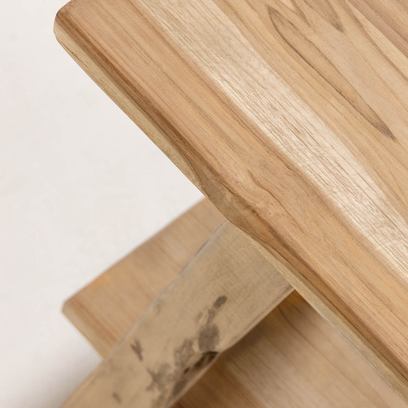 SAFARA Klupa od čvrste reciklirane tikovine 100 cm