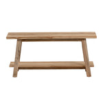 SAFARA Klupa od čvrste reciklirane tikovine 100 cm