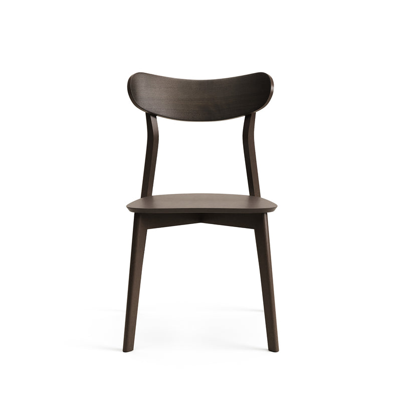 SAFINA Chair in ash veneer and solid rubber wood