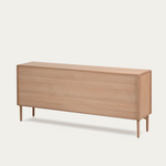LENON Oak wood and veneer sideboard with 3 doors & 3 drawers