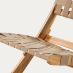 CHABELI sklopiva stolica od bagremovog drva i beige uže