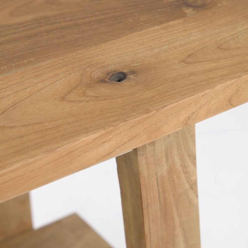 SAFARA Tabure za noge od čvrste reciklirane tikovine, 50 x 32 cm