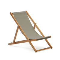 ADREDNA Solid acacia outdoor deck chair in FSC 100%