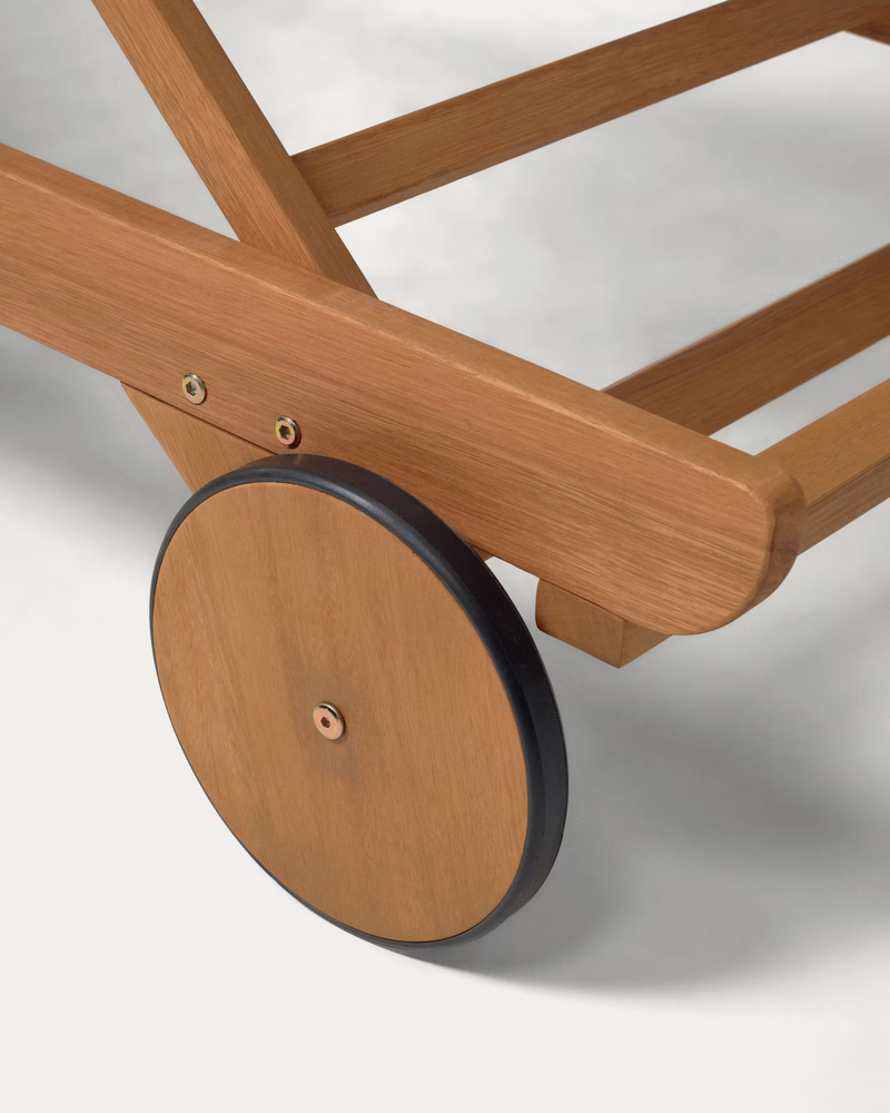 BELIA Vanjska ležaljka za sunčanje od punog drva eukaliptusa, 100% FSC