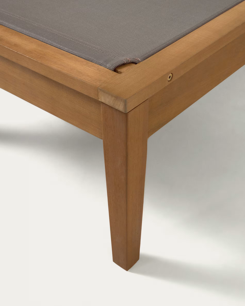 CATERIN Vanjska ležaljka za sunčanje od punog drva eukaliptusa