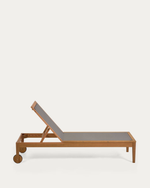 CATERIN Vanjska ležaljka za sunčanje od punog drva eukaliptusa