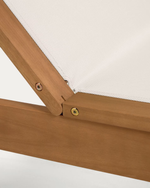 CATERIN Vanjska ležaljka za sunčanje od punog drva eukaliptusa