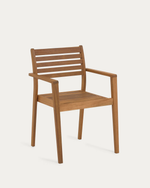 HANZEL Stackable solid 100% FSC acacia wood garden chair