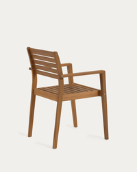 HANZEL Stackable solid 100% FSC acacia wood garden chair