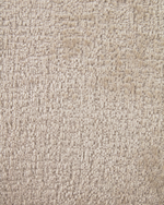 MAEL Beige chenille chair with steel legs with black finish