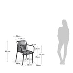 ISABELLINI Stackable outdoor chair in black