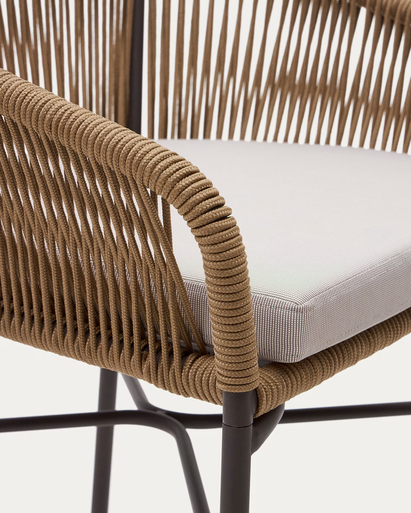 YANET Stolica od konopa u bež boji visine 65 cm