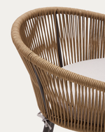 YANET Stolica od konopa u bež boji visine 65 cm