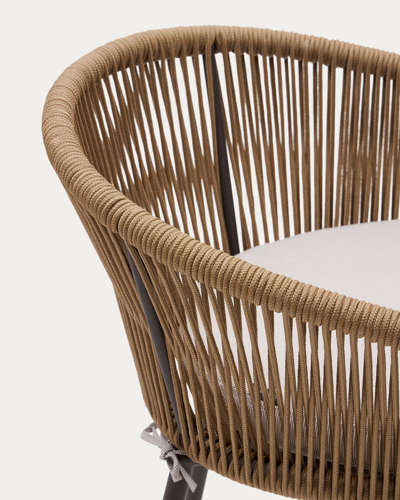 YANET Stolica od konopa u bež boji visine 65 cm