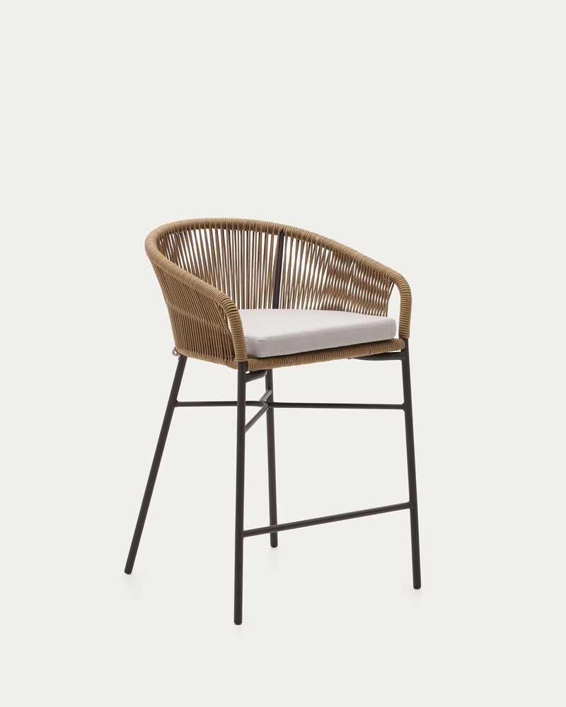 YANET Stolica od konopa u bež boji visine 65 cm