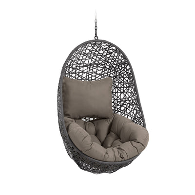 FLORINA Dark grey hanging chair