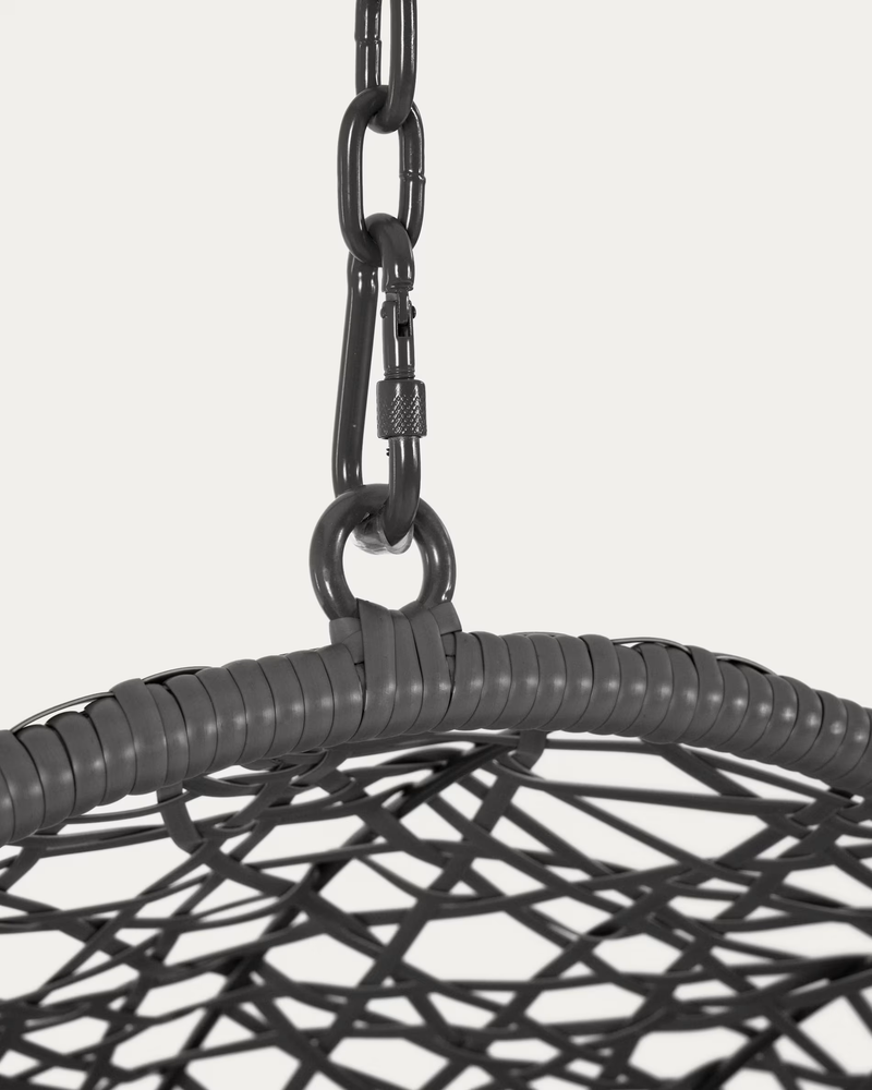 FLORINA Dark grey hanging chair