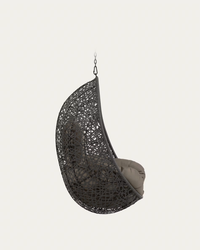 FLORINA Dark grey hanging chair