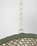 CIRA Hanging armchair with light/dark grey multicolour base