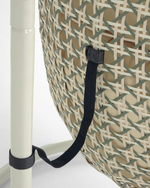 CIRA Hanging armchair with light/dark grey multicolour base