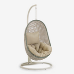 CIRA Hanging armchair with light/dark grey multicolour base