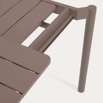 ZALTANA Aluminijski vanjski stol na razvlačenje s mat smeđom završnom obradom