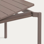 ZALTANA Aluminijski vanjski stol na razvlačenje s mat smeđom završnom obradom