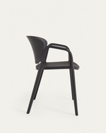 ANIA Stackable black garden chair