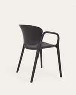 ANIA Stackable black garden chair