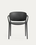 ANIA Stackable black garden chair