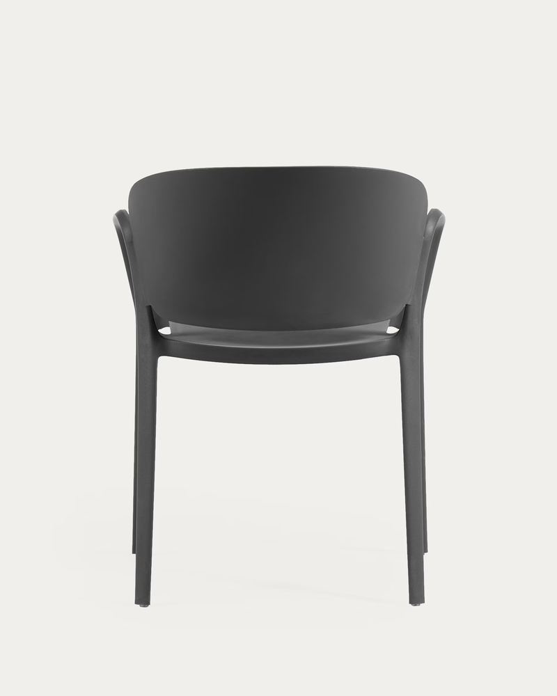 ANIA Stackable black garden chair