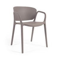 ANIA Stackable brown garden chair