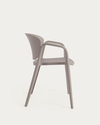 ANIA Stackable brown garden chair