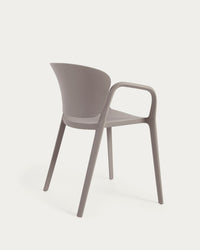 ANIA Stackable brown garden chair