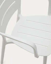 MORELLA Stackable outdoor chair in white