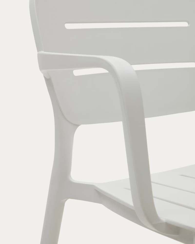 MORELLA Stackable outdoor chair in white