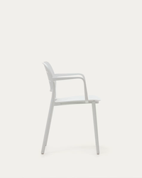 MORELLA Stackable outdoor chair in white